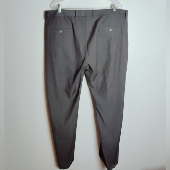 Kenneth Cole Reaction Men's Grey Flat Front Office Dress Suit Pants, Sz 38/30 - Picture 4 of 12